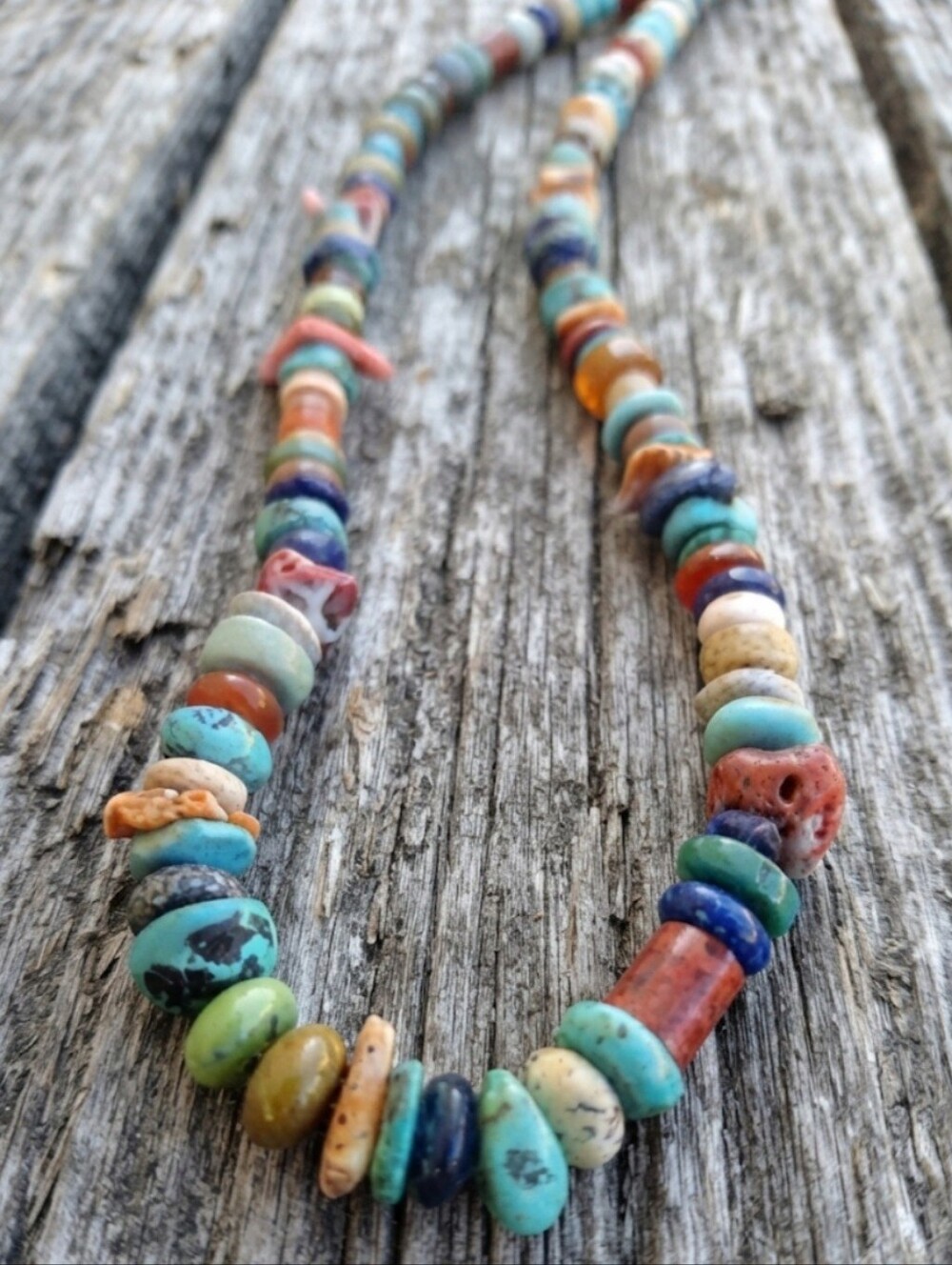 Sterling Silver Multi GEMSTONE Beaded Necklace SET